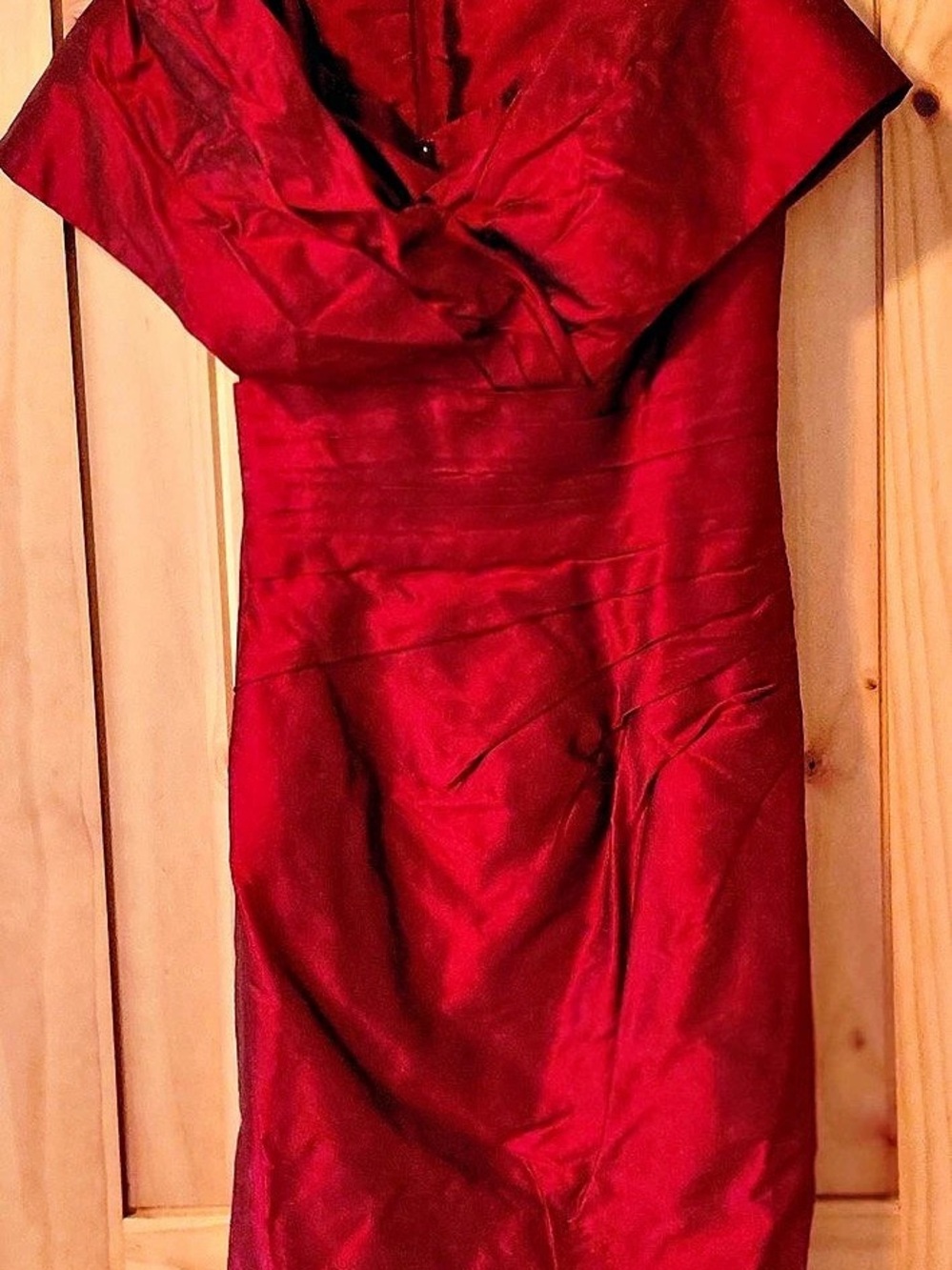 Sarah Danielle Red Midi Cocktail Dress Like New